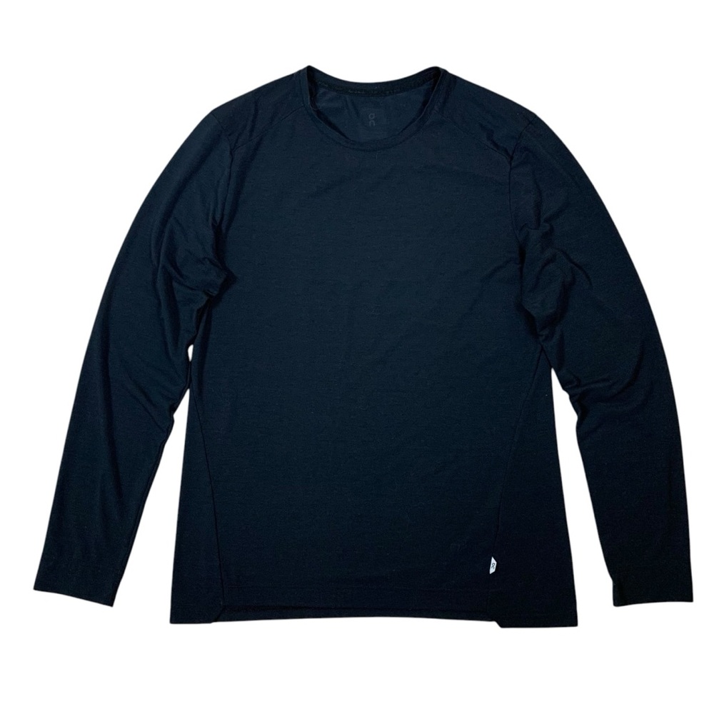 On Running Black Long Sleeve Performance Shirt Athletic Training Baselayer M